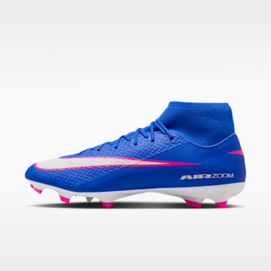 Nike Mercurial Superfly 10 Academy Multi-Ground High-Top Soccer Cleats - Mavi Kombin
