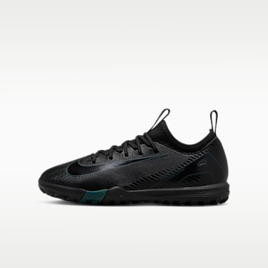Nike Jr. Mercurial Vapor 16 Academy Little/Çocuk Turf Low-Top Soccer Ayakkabı - Siyah