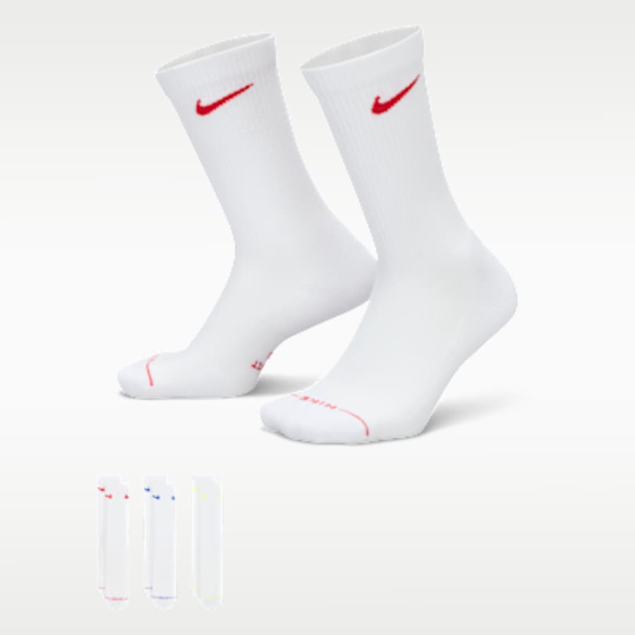 Nike Everyday Elevated Crew Çorap (3 Pairs) - Beyaz