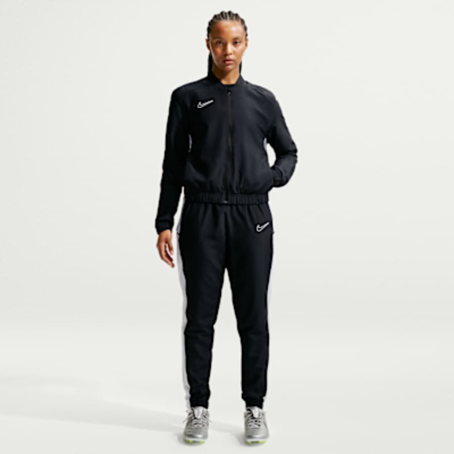 Nike Academy Kadın Dri-FIT Woven Soccer Tracksuit - Siyah Kombin