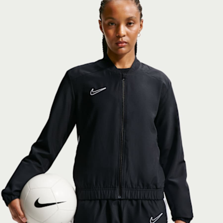 Nike Academy Kadın Dri-FIT Woven Soccer Tracksuit - Siyah Kombin