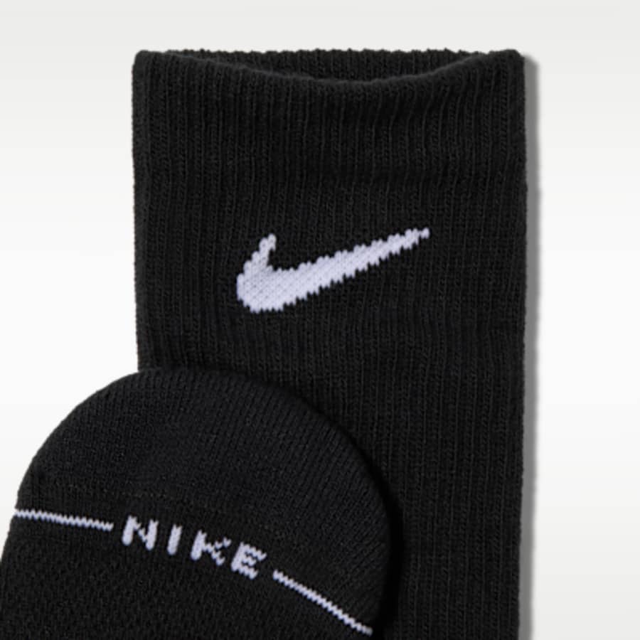Nike Everyday Elevated Crew Çorap (6 Pairs) - Siyah