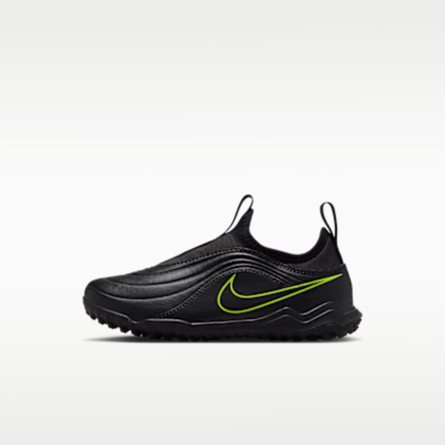 Nike Jr. Tiempo Maestro Flex Çocuk Turf High-Top Soccer Ayakkabı - Siyah