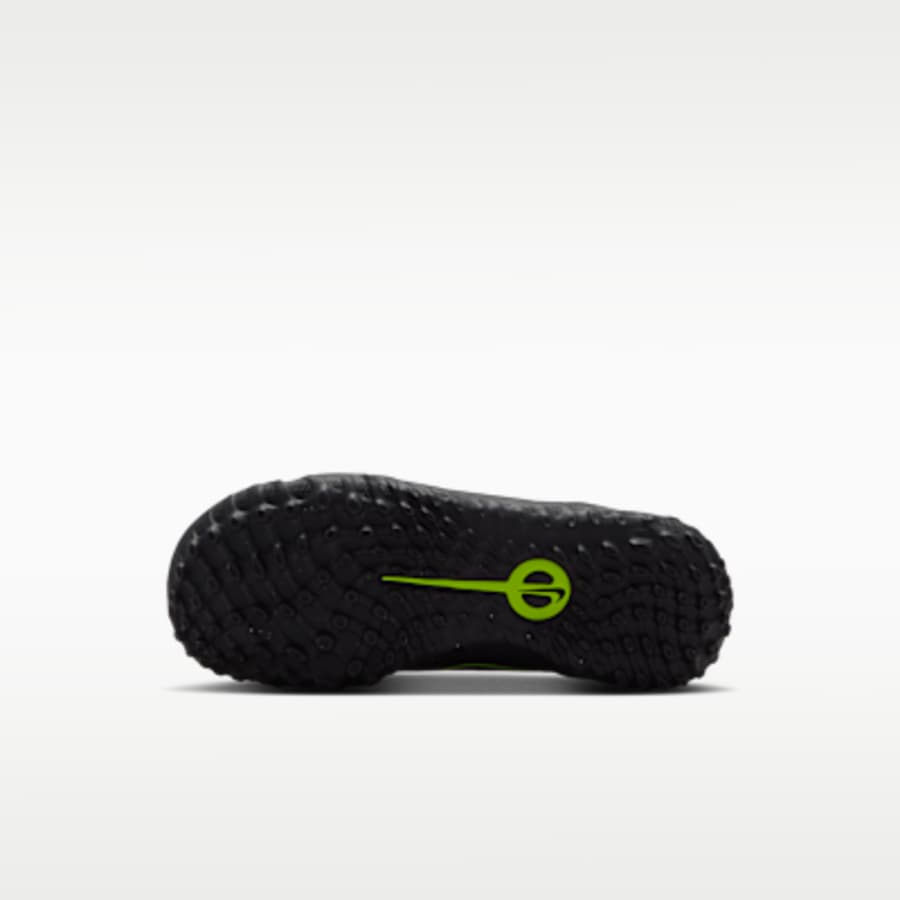 Nike Jr. Tiempo Maestro Flex Çocuk Turf High-Top Soccer Ayakkabı - Siyah