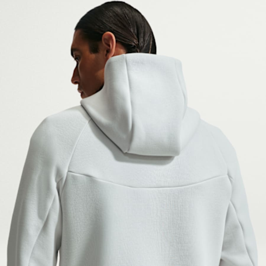 Netherlands Tech Fleece Windrunner Erkek Nike Soccer Full-Zip Sweatshirt - Kırmızı