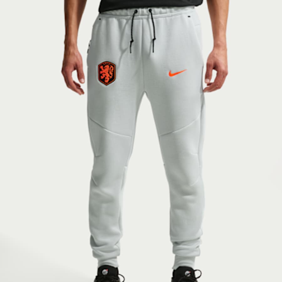 Netherlands Tech Fleece Erkek Nike Soccer Joggers - Kırmızı