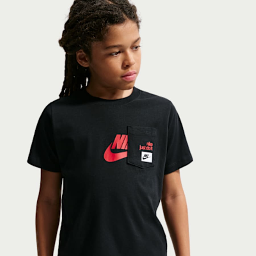 Nike Sportswear Çocuk Tişört - Siyah