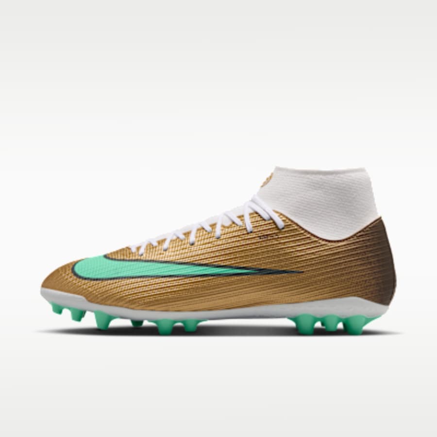 Nike Mercurial Superfly 11 Academy "Kylian Mbappé" Artificial-Grass High-Top Soccer Cleats - Altın Kombin