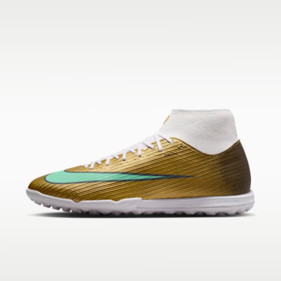 Nike Mercurial Superfly 11 Academy "Kylian Mbappé" Turf High-Top Soccer Ayakkabı - Altın Kombin
