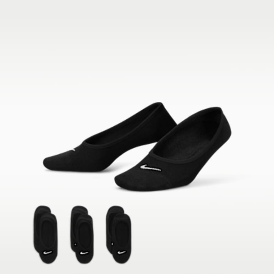 Nike Everyday Lightweight Kadın Training Footie Çorap (3 Pairs) - Siyah Kombin
