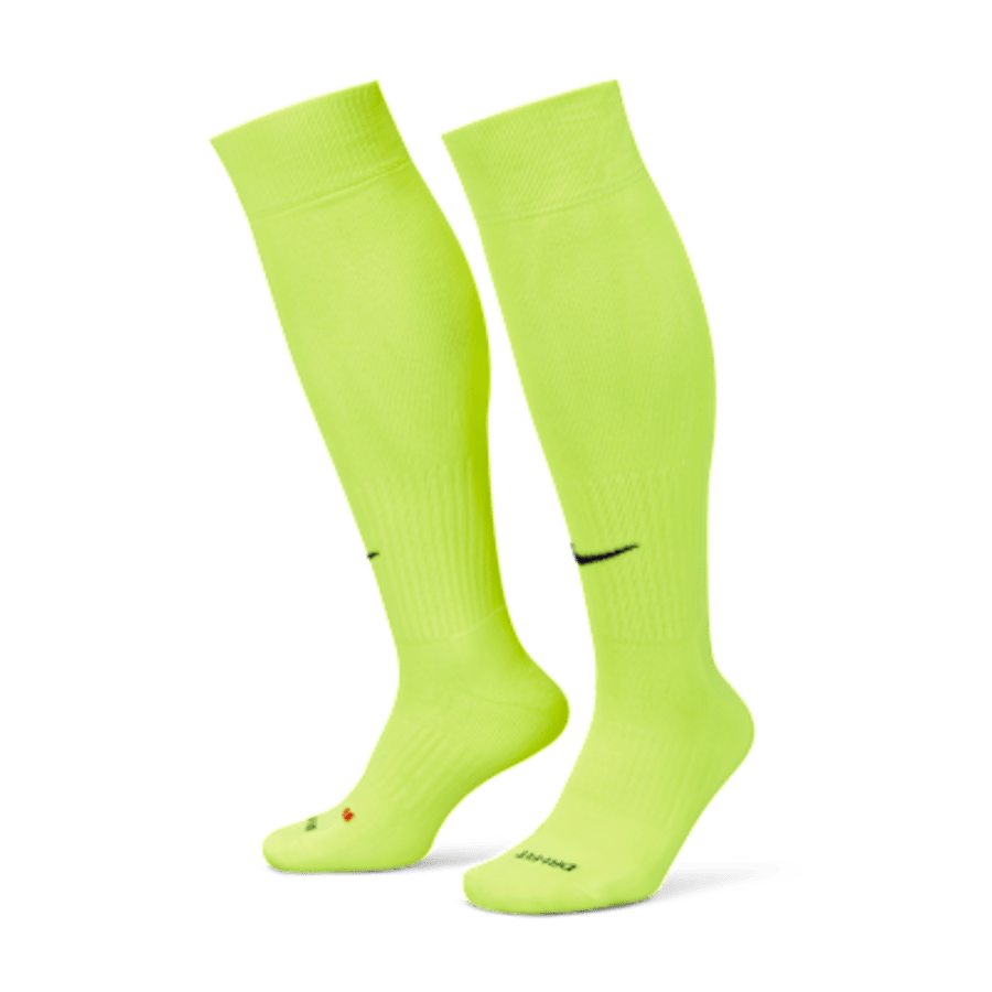 Nike Classic 2 Cushioned Over-the-Calf Çorap - Neon Sarı Kombin