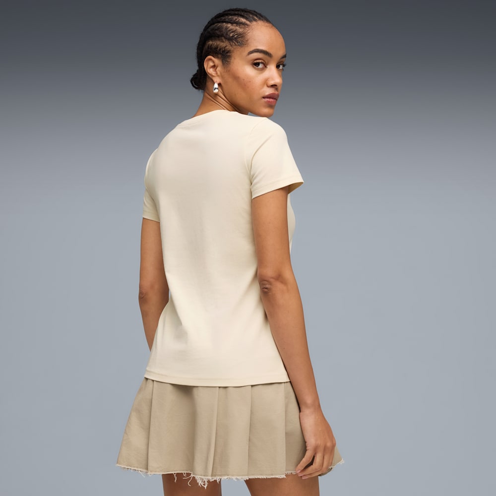 Puma ESS ELEVATED Tee TK W - Beyaz